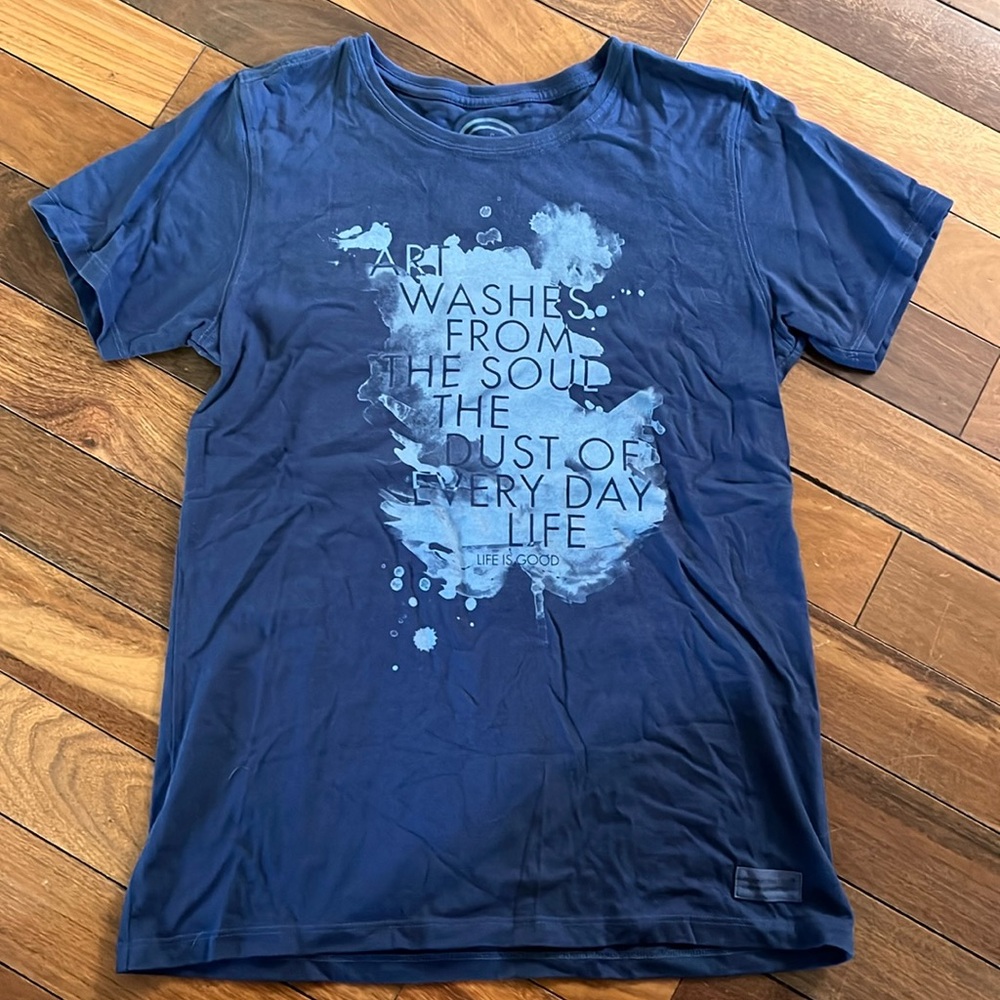 Women’s Life is Good Art shirt, size S